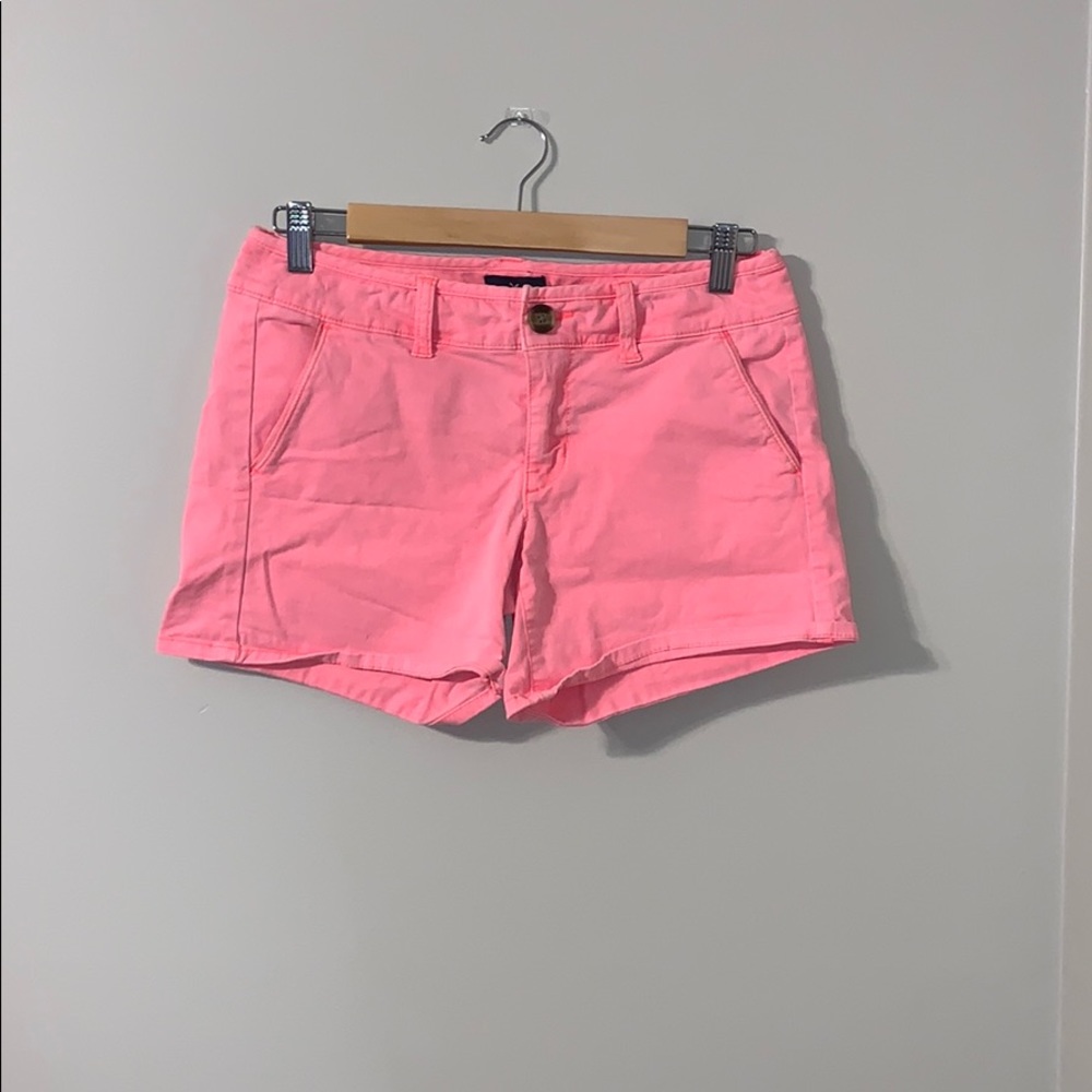 {aeo} coral midi shorts